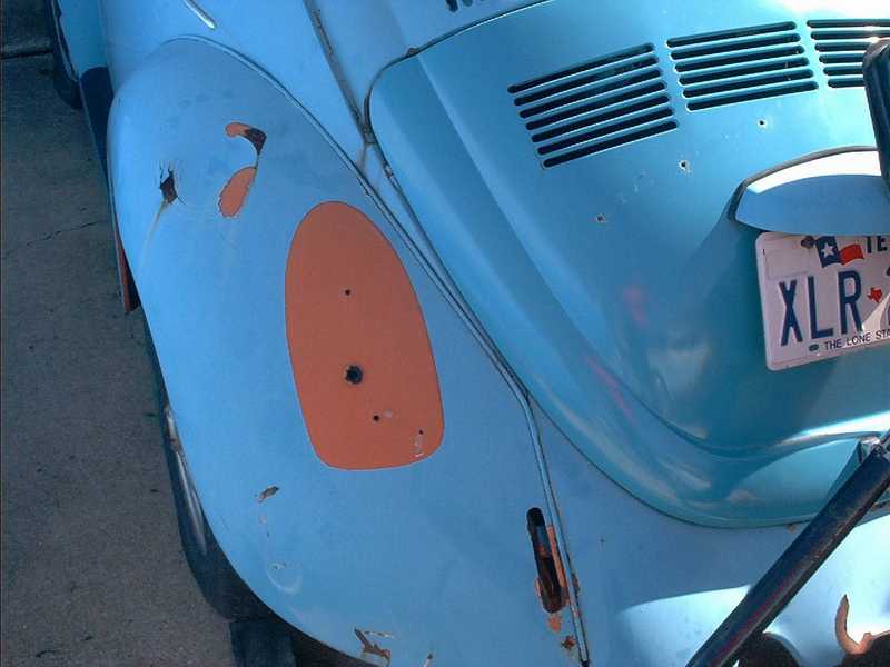 left rear fender....Sad huh?